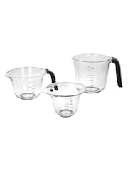 Kitchen Aid Set of 3 Black Measuring Jugs - Image 1 of 2