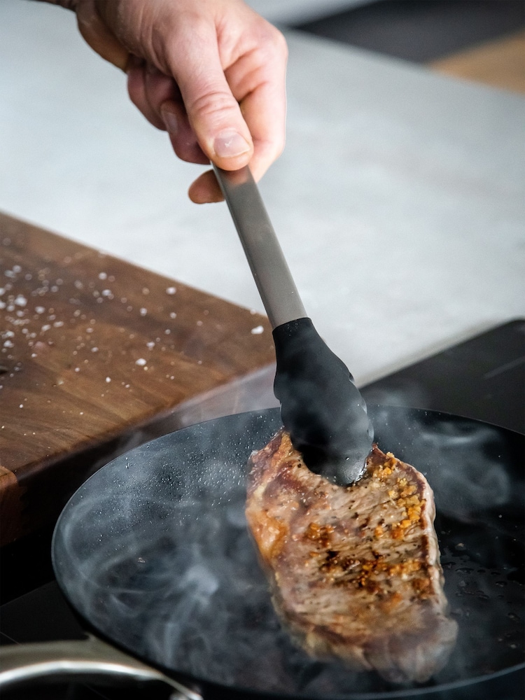 Kitchen Aid Black Silicone Tipped Stainless Steel Tongs - Image 2 of 4
