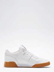Reebok White Workout Plus Shoes - Image 3 of 8