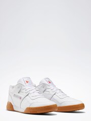Reebok White Workout Plus Shoes - Image 4 of 8