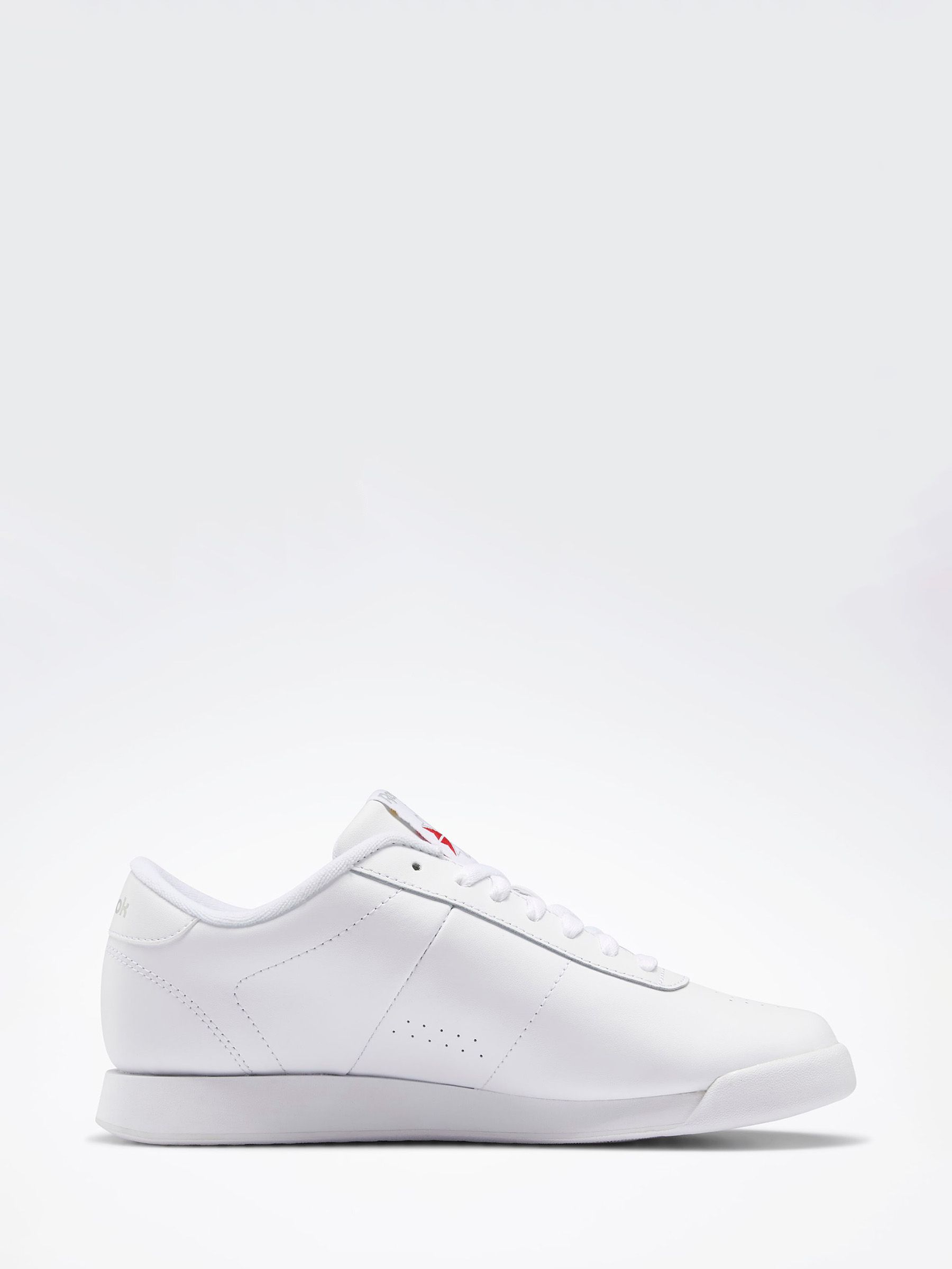 Reebok ladies princess white trainers best sale
