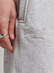 Superdry Grey Organic Cotton Vintage Logo Jersey Shorts - Image 5 of 6