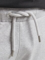 Superdry Grey Organic Cotton Vintage Logo Jersey Shorts - Image 6 of 6