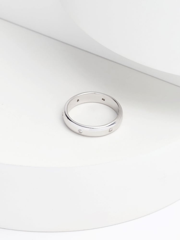 Sterling Silver Collection Luxe Sterling Silver Cubic Zirconia Ring - Image 1 of 1