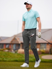 Aqua Blue Golf & Active Texture Polo Shirt - Image 2 of 8