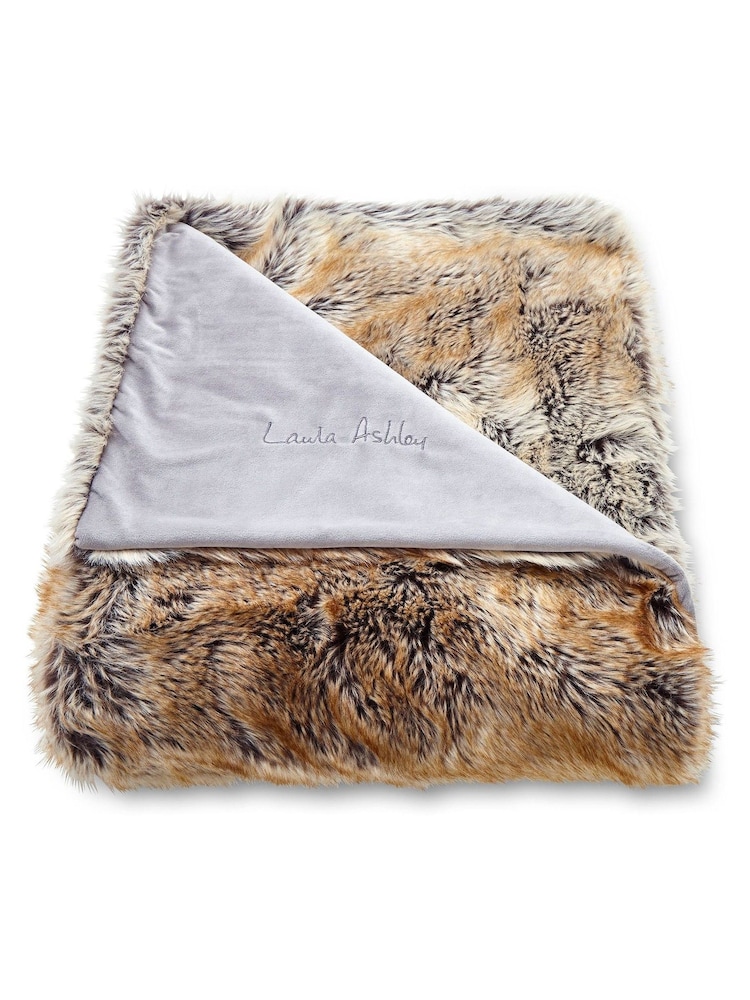 Laura Ashley Hexham Decke aus Fellimitat - Bild 2 von 2 Laura Ashley Hexham Decke aus Fellimitat - Bild 2 von 2