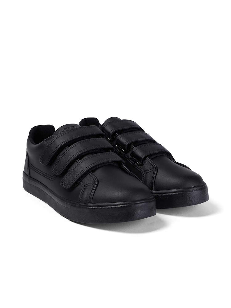 Kickers Black Tovni Trip Leather Trainers - Image 1 of 7