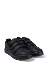 Kickers Black Tovni Trip Leather Trainers - Image 11 of 12