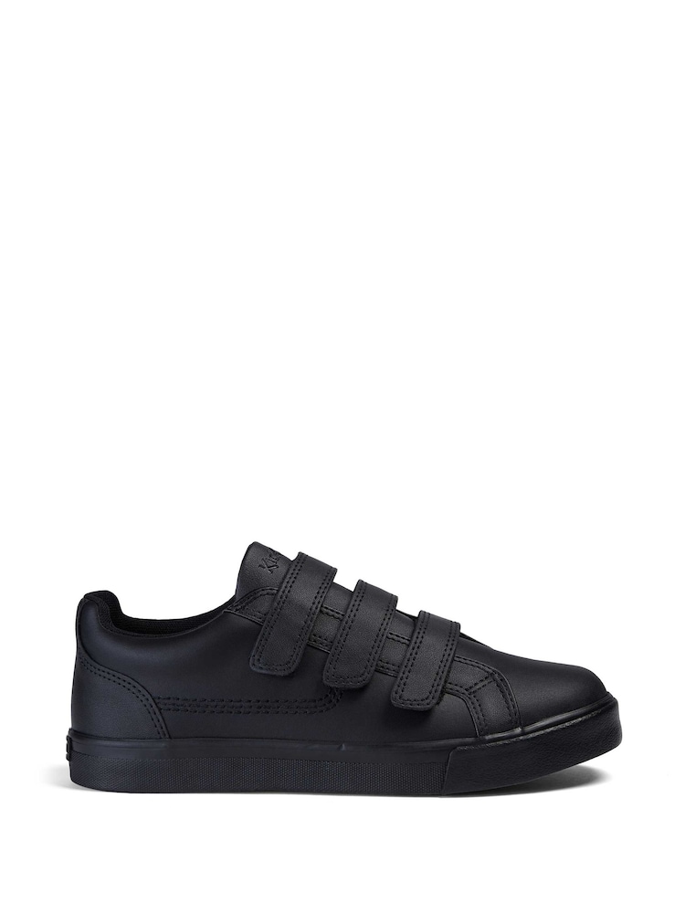 Kickers Black Tovni Trip Leather Trainers - Image 2 of 7
