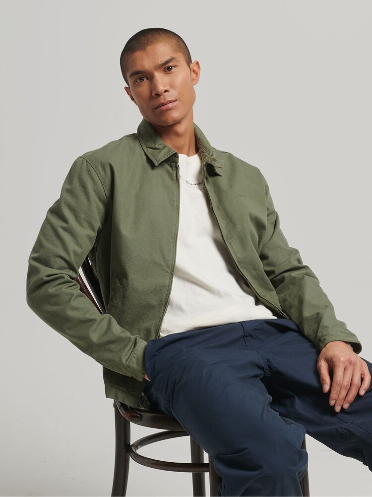 Superdry Green Vintage Classic Harrington Jacket - Image 3 of 8