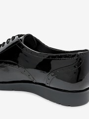 Black Extra Wide Fit Forever Comfort® EVA Lace-Up Patent Shoes - Image 10 of 11