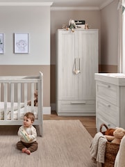 Mamas & Papas Nimbus White Atlas 3 Piece Nursery Furniture Set - Image 1 of 9