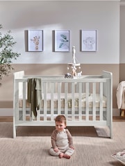 Mamas & Papas Nimbus White Atlas 3 Piece Nursery Furniture Set - Image 3 of 9