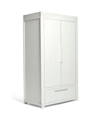 Mamas & Papas 3 Piece White Wash Franklin Cot Bed Range with Dresser and Wardrobe - Image 10 of 10