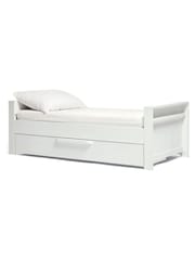 Mamas & Papas 3 Piece White Wash Franklin Cot Bed Range with Dresser and Wardrobe - Image 5 of 10