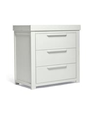 Mamas & Papas 3 Piece White Wash Franklin Cot Bed Range with Dresser and Wardrobe - Image 7 of 10