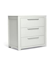 Mamas & Papas 3 Piece White Wash Franklin Cot Bed Range with Dresser and Wardrobe - Image 8 of 10