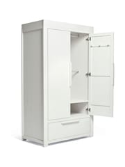 Mamas & Papas 3 Piece White Wash Franklin Cot Bed Range with Dresser and Wardrobe - Image 9 of 10