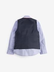 Gilet à carreaux bleus, Ensemble Chemises Bleu Chemises & Cravate - Gilet (12mths-16yrs) - Image 5 de 6