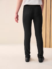 Black Longer Length Skinny Fit Stretch High Waist School Trousers (9-18yrs) - Image 3 of 6