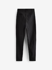 Black Longer Length Skinny Fit Stretch High Waist School Trousers (9-18yrs) - Image 6 of 6