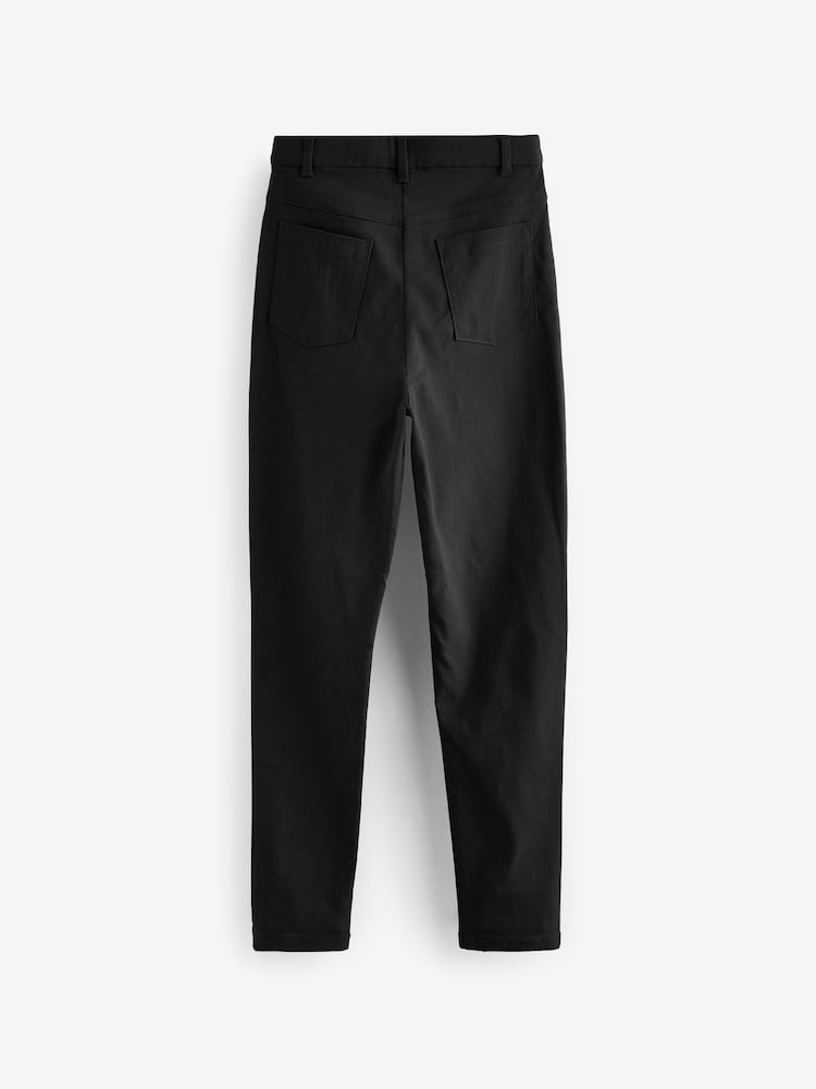 Negro - Pantalones escolares Strecht de corte skinny fit de cintura alta elástica (9-18años) - Imagen 6 de 6 Negro - Pantalones escolares Strecht de corte skinny fit de cintura alta elástica (9-18años) - Imagen 6 de 6