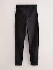 Negro - Pantalones escolares Strecht de corte skinny fit de cintura alta elástica (9-18años) - Imagen 7 de 7