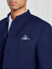 Blau - Anzug mit Nehru-Kragen: Jacke - Bild 3 von 10