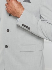 Hellgrau - Anzug mit Nehru-Kragen: Jacke - Bild 6 von 10
