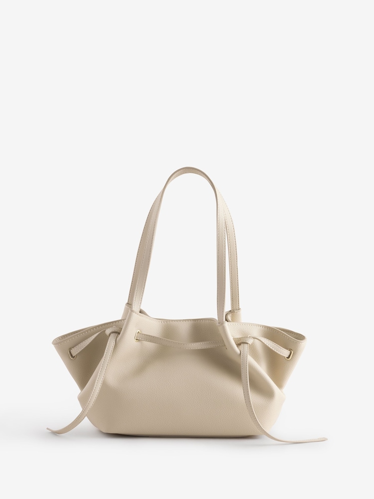 Mango White Compact Shoulder Bag - Image 1 of 1