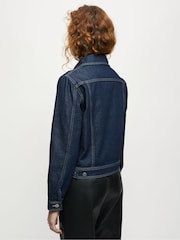 Jigsaw Blue 100% Cotton Denim Trucker Jacket - Image 2 of 5