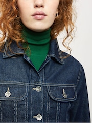 Jigsaw Blue 100% Cotton Denim Trucker Jacket - Image 4 of 5