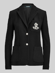 Lauren Ralph Lauren Anfisa Crest Logo Blazer Jacket - Image 8 of 8
