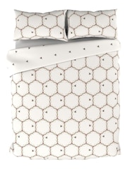The Chateau by Angel Strawbridge Cream Honeycomb Duvet Cover and Pillowcase Set - Image 3 of 4