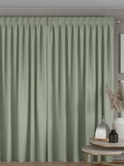 Sage Green Chenille Sage Made To Measure Curtains - Image 2 of 9
