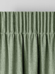 Sage Green Chenille Sage Made To Measure Curtains - Image 6 of 9
