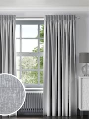 Silver Chenille Silver Made To Measure Curtains - Image 1 of 8