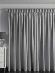 Silver Chenille Silver Made To Measure Curtains - Image 2 of 8