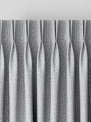 Silver Chenille Silver Made To Measure Curtains - Image 6 of 8