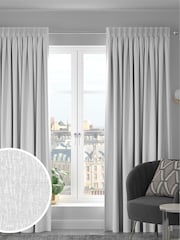 White Chenille White Made To Measure Curtains - Image 1 of 8