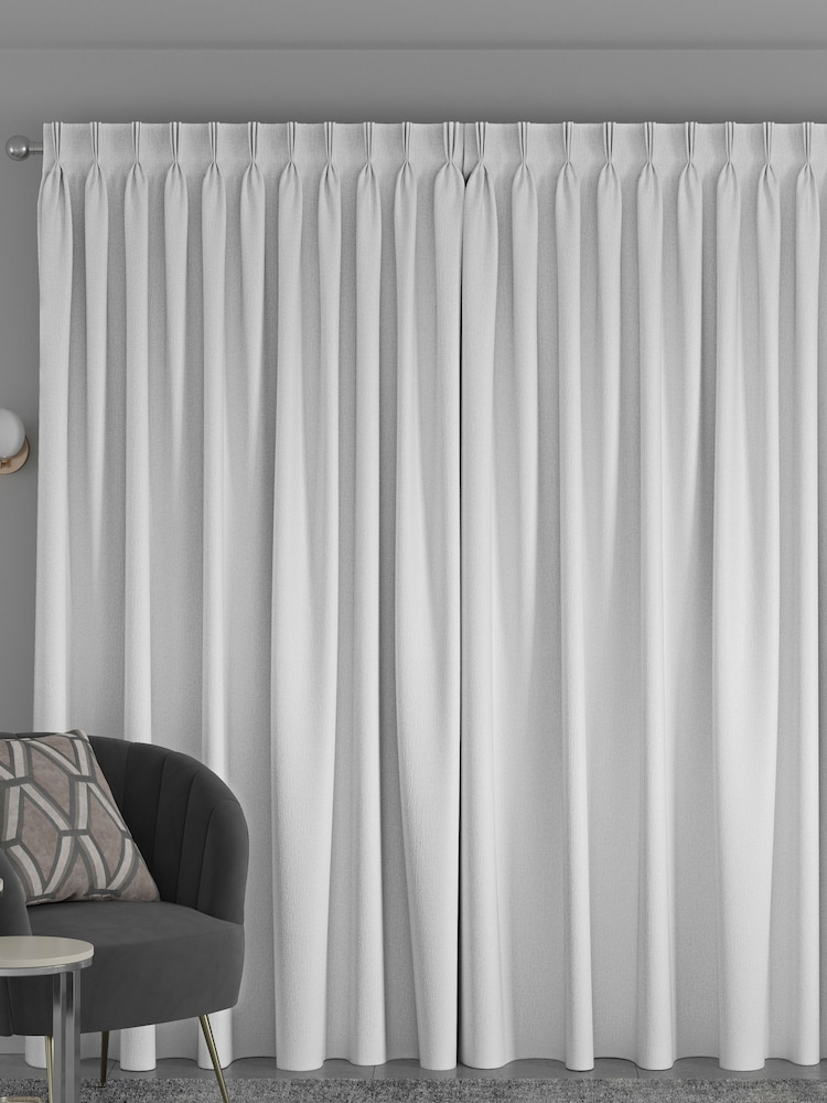 White Made To Measure Curtains - Image 2 of 8 White Made To Measure Curtains - Image 2 of 8