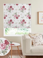Cath Kidston Pink Antique Rose Made To Measure Roman 100% Cotton Blind - Image 1 of 4