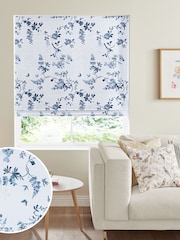Cath Kidston Blue Birds and Roses Made To Measure Roman 100% Cotton Blind - Image 1 of 4