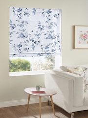 Cath Kidston Blue Birds and Roses Made To Measure Roman 100% Cotton Blind - Image 3 of 4