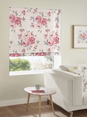 Cath Kidston Cream Brampton Bunch Raspberry Made To Measure Roman 100% Cotton Blind - Image 2 of 4