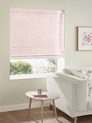 Cath Kidston Pink Button Spot Made To Measure Roman 100% Cotton Blind - Image 3 of 4