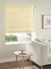 Cath Kidston Yellow Button Spot Made To Measure Roman 100% Cotton Blind - Image 3 of 4