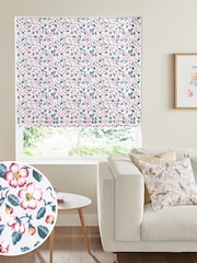Cath Kidston Cream Climbing Blossom Blush Made To Measure Roman 100% Cotton Blind - Image 1 of 4