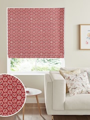 Cath Kidston Red Freston Rose Made To Measure Roman 100% Cotton Blind - Image 1 of 5