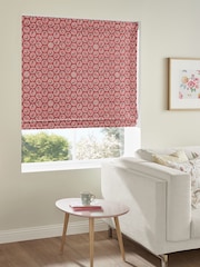 Cath Kidston Red Freston Rose Made To Measure Roman 100% Cotton Blind - Image 2 of 5